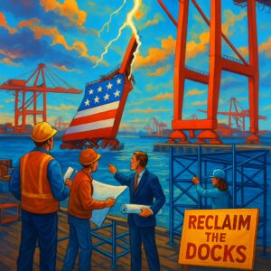 Ship to Shore Container Cranes, America Wakes Up